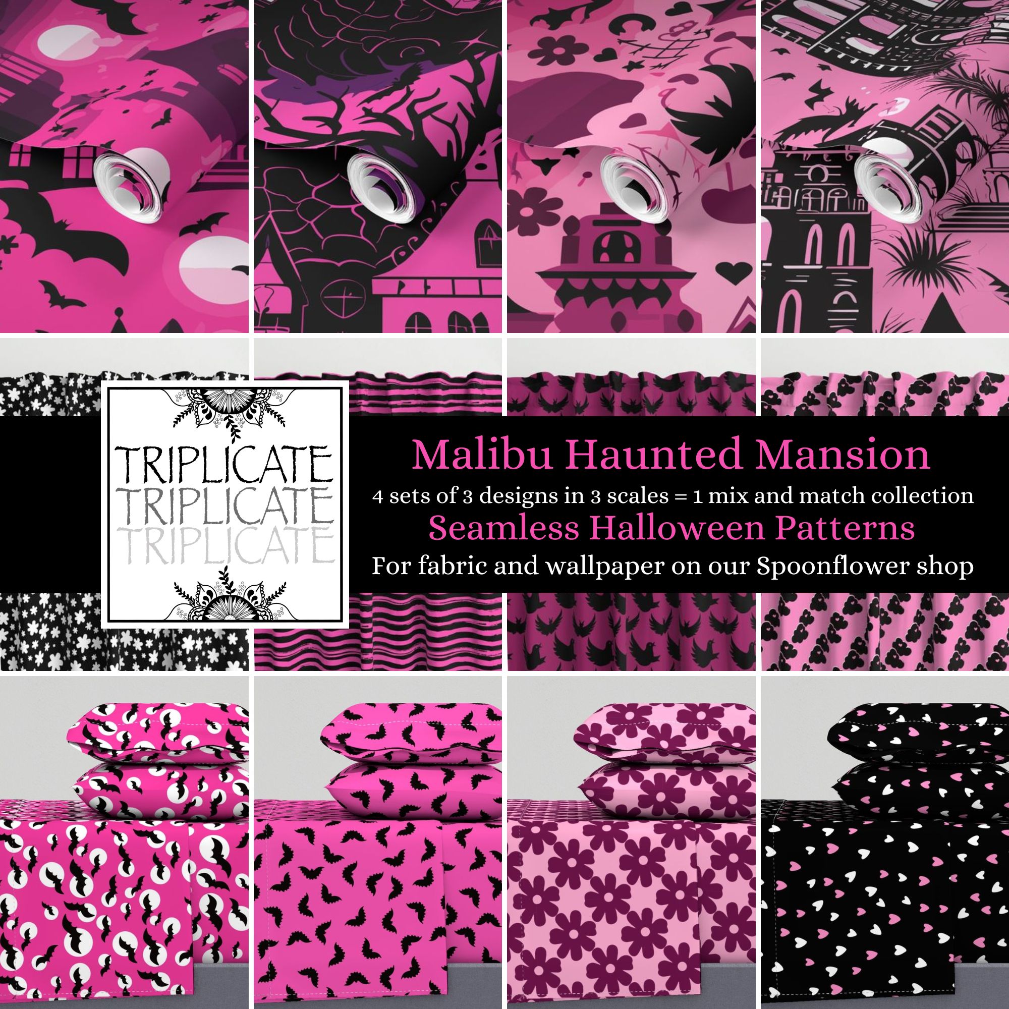 Malibu Haunted House Pattern Collection