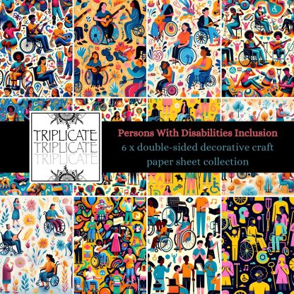 Persons With Disabilities Scrapbook Paper Sheets
