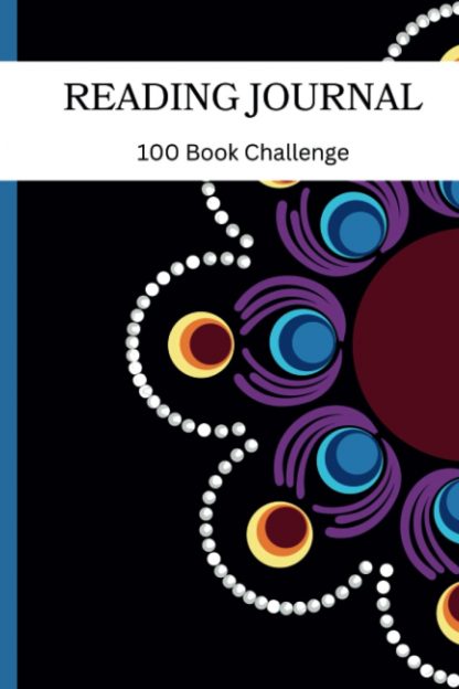 Reading Journal 100 Book Challenge Gift for Readers - Mandala Notebook