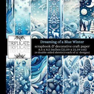 Dreaming of a Blue Winter Scrapbook and Decorative Craft Paper