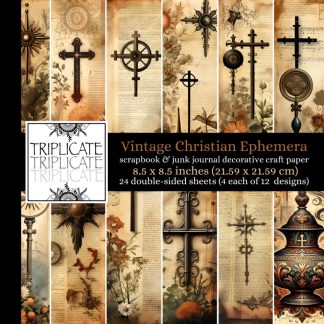 √ Vintage Christian Ephemera Scrapbook and Junk Journal Decorative Craft Paper
