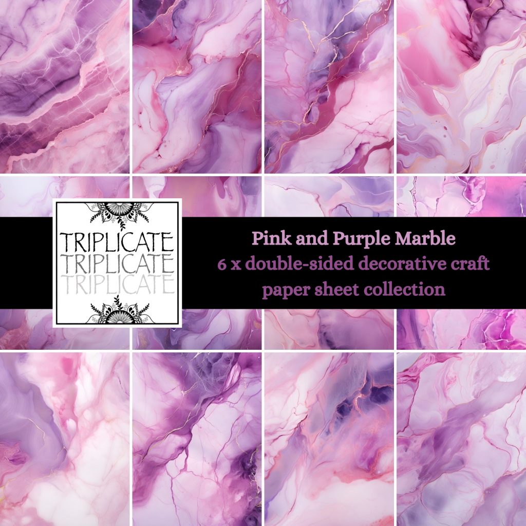 Pink and Purple Marble Scrapbooking Backgrounds