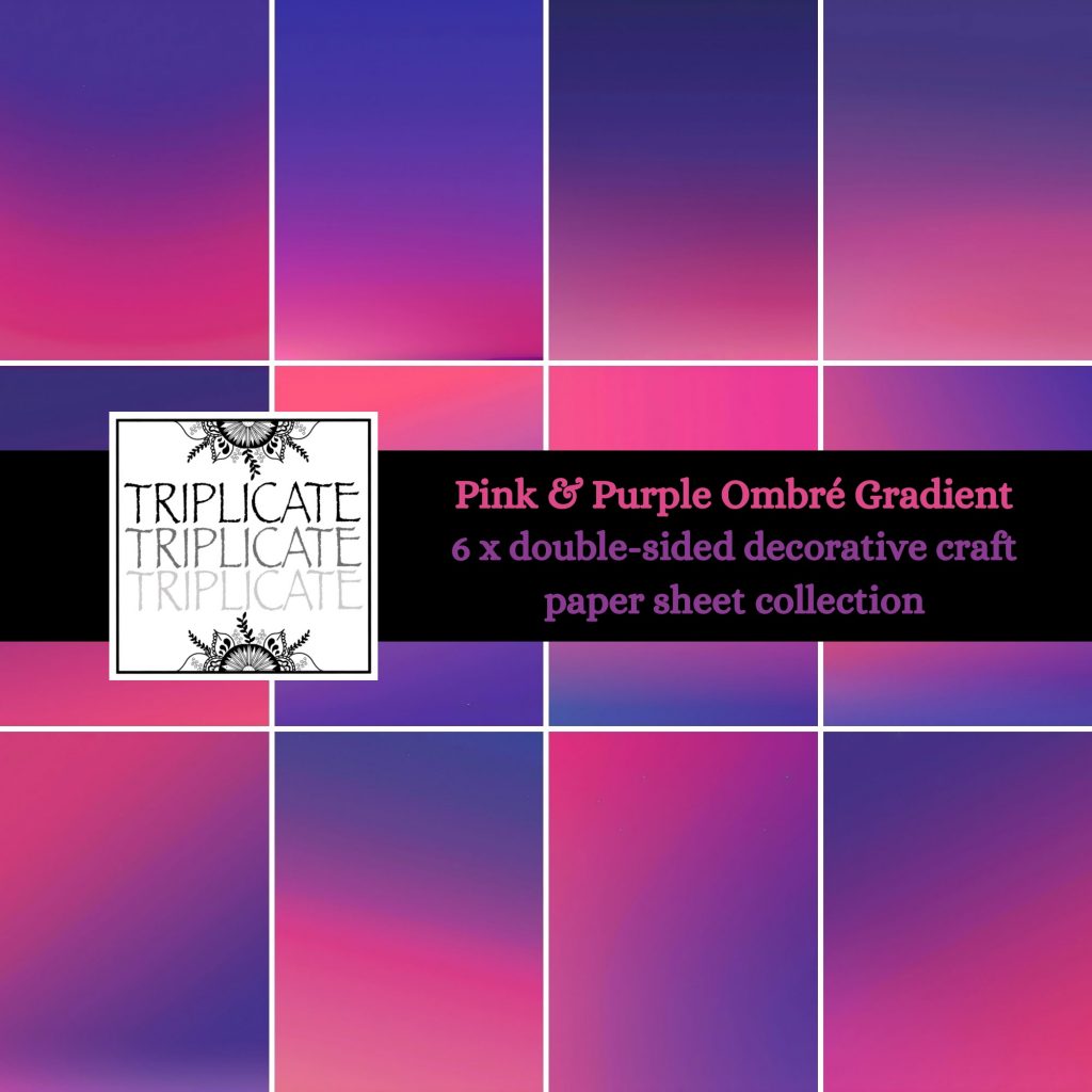Pink & Purple Ombré Gradient Background Paper