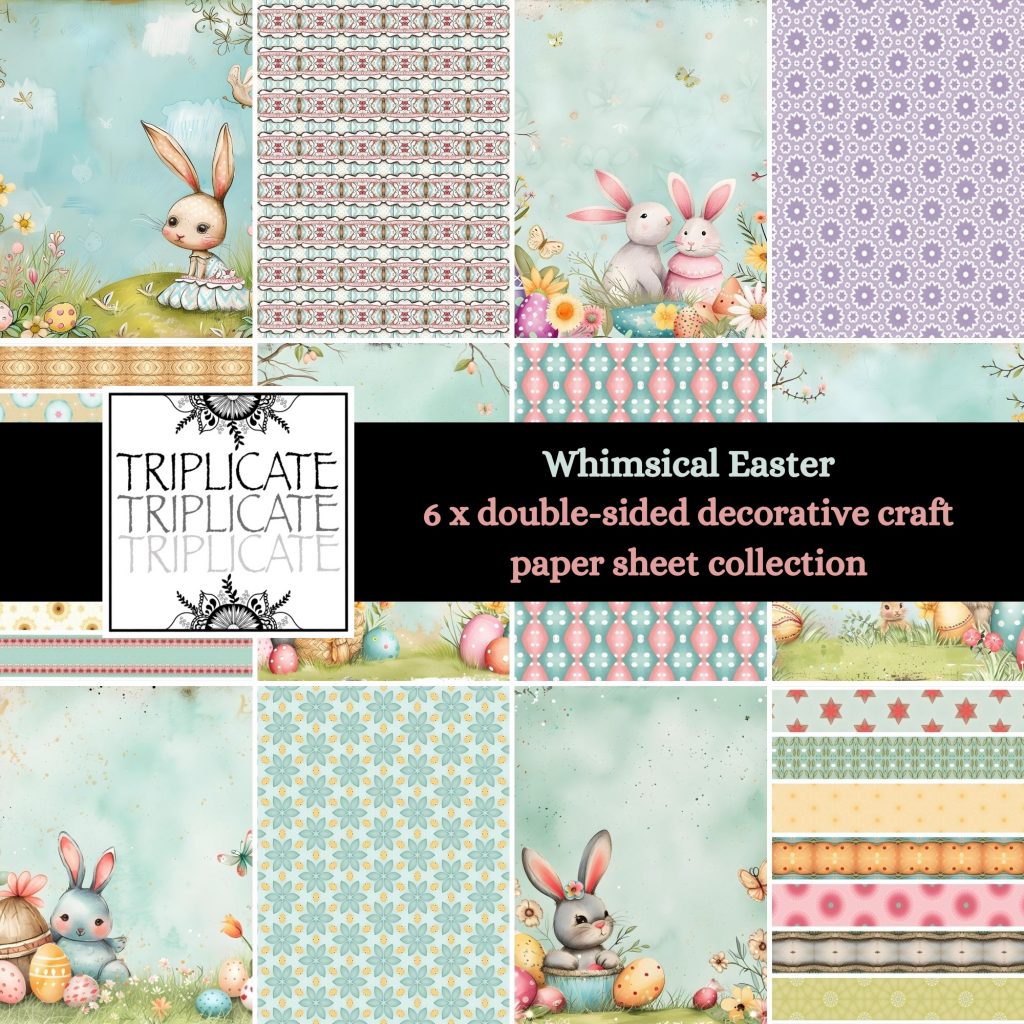 Whimsical Easter Scrapbook Backgrounds & Patterns