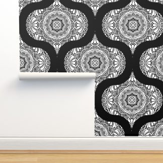 24” Monochrome Mandala ...