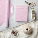 Dusky Rose Preppy In Pink Art Deco Fans Wrapping Paper