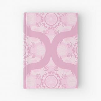 Journal, Dusky Rose Preppy In Pink Mid Mod Ogee designed and sold by Triplicate Limited