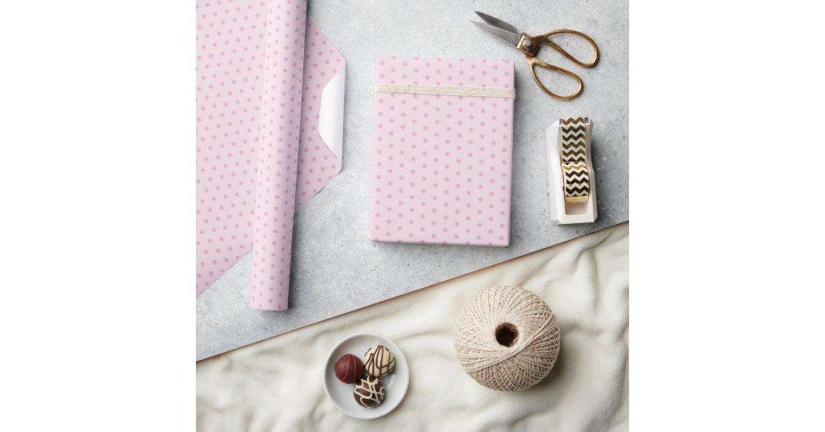 Geometric Dusky Rose Lilac Sachet Suns On Pink Wrapping Paper