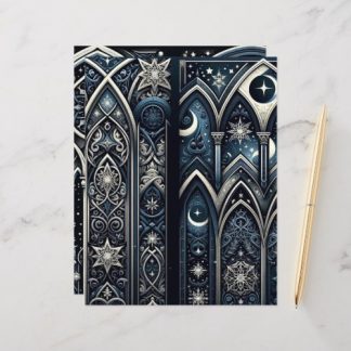 Dark Winter Gothic Paper Craft Cardstock