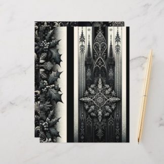 Dark Winter Gothic Paper Craft Cardstock