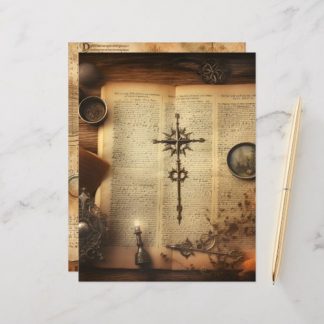 Vintage Christian Ephemera Scrapbook Paper