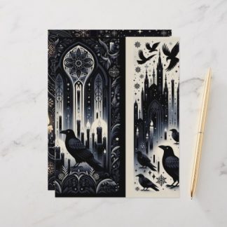 Dark Winter Gothic Paper Craft Cardstock