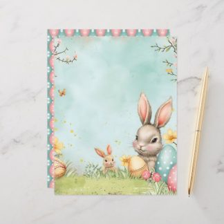 Whimsical Easter Backgrounds Scrapbook Paper