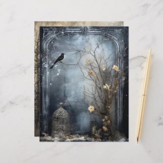 Grungy Gothic Winter Paper Craft Cardstock