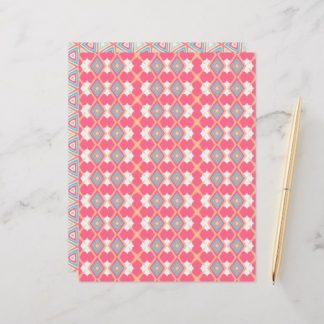 Sunset on Sea Geometric Patterns Scrapbook Paper