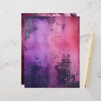 Pink &amp; Purple Grungy Background Scrapbook Paper