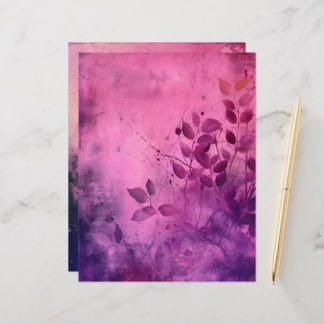 Pink &amp; Purple Grungy Background Scrapbook Paper