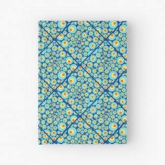 Journal, Starry Night On Sea Doodle Diamond Tile designed and sold by Triplicate Limited