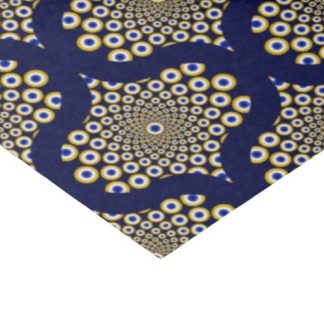 We Are Watching You Navy And Gold Retro Ogee Craft Tissue Paper