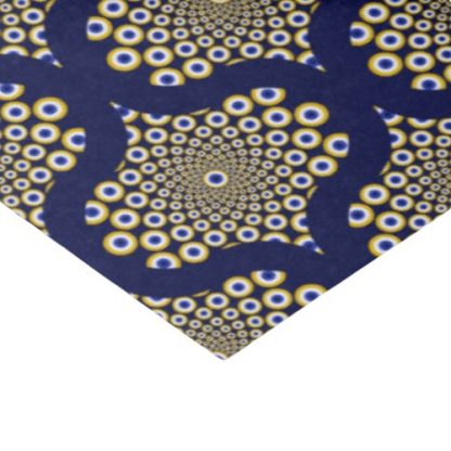 We Are Watching You Navy And Gold Retro Ogee Craft Tissue Paper