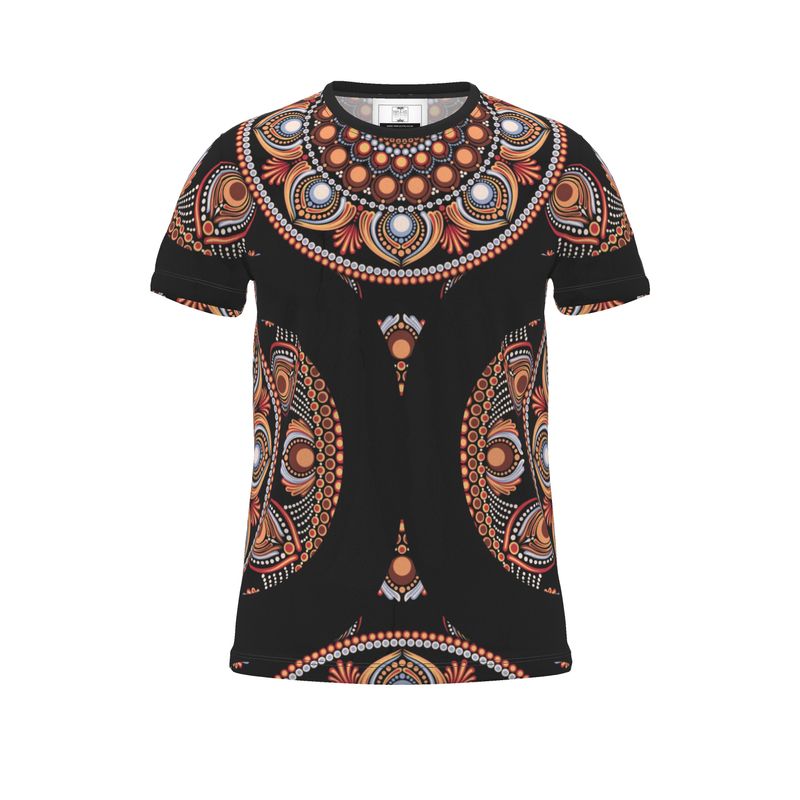Cut And Sew All Over Print T Shirt Safari Sunset Bohemian Star Fall