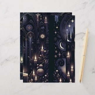 Dark Winter Gothic Paper Craft Cardstock