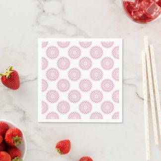 Dusky Rose Confetti Lace Classic Polka Dots Craft Napkins