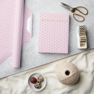 Geometric Dusky Rose Lilac Sachet Suns On Pink Wrapping Paper