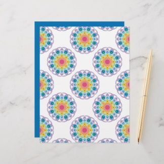 Maximalist Rainbow Floral Fountain Polka Dot