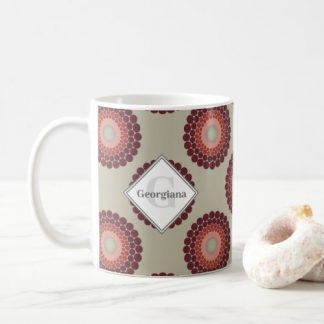 Monogram Radiant Fashion Week Polka Dot Mandala Coffee Mug