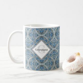 Monogram Ultra Steady Mandala Grey Deco Fans Coffee Mug