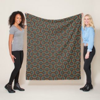 Rainbow Daisy Dot The Difference Mandala Deco Fans Fleece Blanket