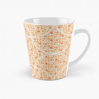 Coffee Mug, Retro Florals Fall Oranges Art Deco Fans designed and sold by Triplicate Limited