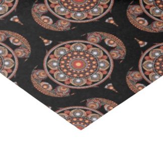 Safari Sunset Bohemian Star Fall Mandala Retro 70s Tissue Paper