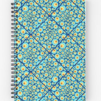 Journal, Starry Night On Sea Doodle Diamond Tile designed and sold by Triplicate Limited