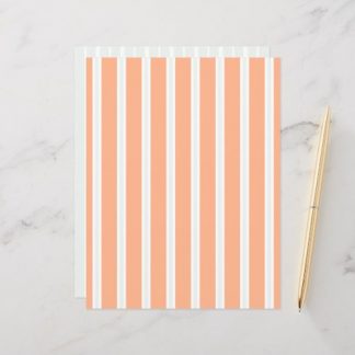 Sunset on Sea Stripes Pattern Scrapbook Paper