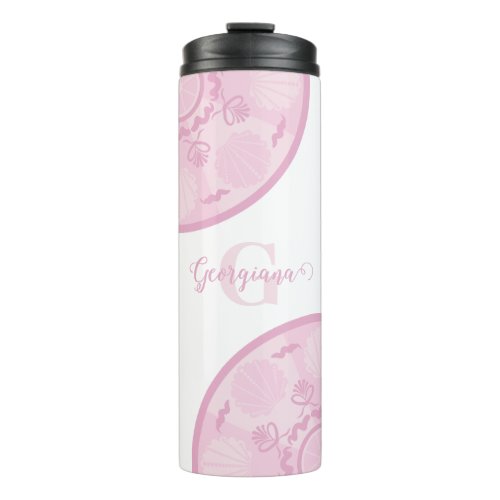 Personalized Dusky Rose Grand Millennial Mandala Thermal Tumbler
