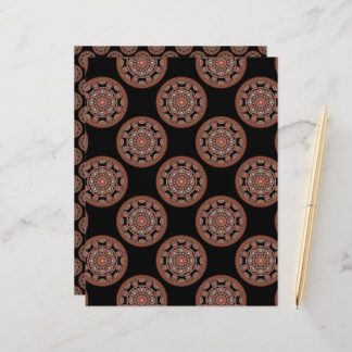 Polka Dot Safari Sunset Bohemian Star Fall Mandala