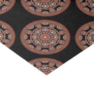 Polka Dot Safari Sunset Bohemian Star Fall Mandala Tissue Paper