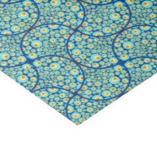 Starry Night On Sea Doodle Art Deco Ogee Fans Tissue Paper