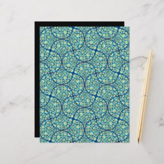 Starry Night On Sea Doodle Deco Scrapbook Paper