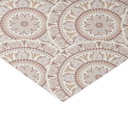Warm Neutrals Cafe Ombre Dot Mandala Art Deco Tissue Paper