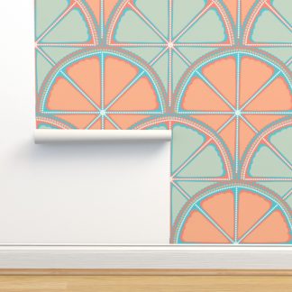 24” Retro Citrus Sunset...