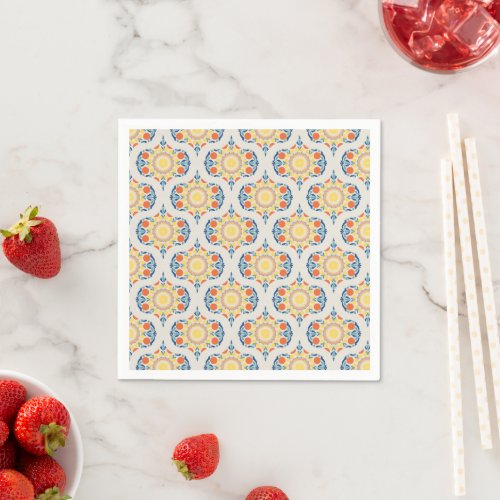 Aegean Summer Oranges & Lemons Ogee Papercraft Napkins