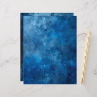 Blue Distressed Ink Background Scrapbook Paper