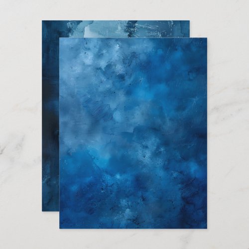 Blue Distressed Ink Printable Scrapbook Paper Invitation