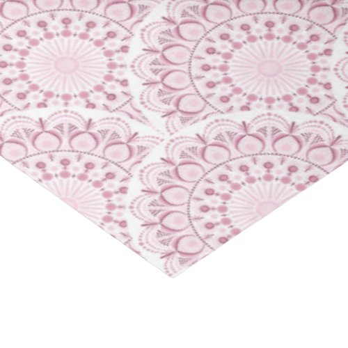 Dusky Rose Confetti Lace Art Deco Scallops Craft Tissue Paper