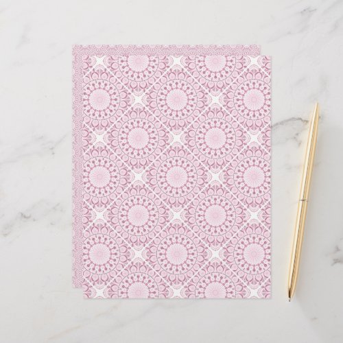 Dusky Rose Confetti Lace Diamond Tile
