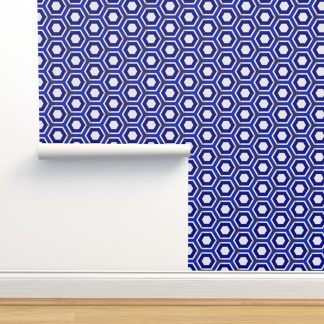 Geometric Navy And Gold...