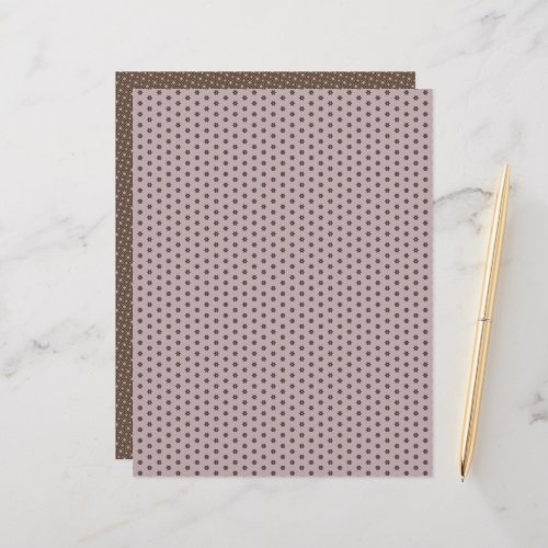 Geometric Warm Neutrals Flowers Scrapbook Paper